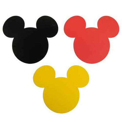 CHuangQi 60pcs Mickey Heads Paper Wall Stickers, Mickey Style Bunting for Wall Decoration, Also Great for Doorways or Glass Window