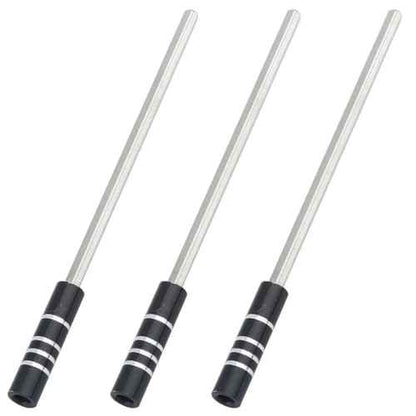 3 Piece 5 inch Magnetic Metal Shaft Extension Bar Hex Shank Socket Adapter for 4mm Precision Screwdriver Bit Holder