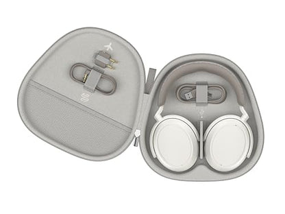 Sennheiser Momentum 4 Wireless Noise Cancelling Headphones - Bluetooth Headset for Crystal-Clear Calls with Adaptive Noise Cancellation, Over-Ear Headphones, 60h Battery Life, Folding Design, White