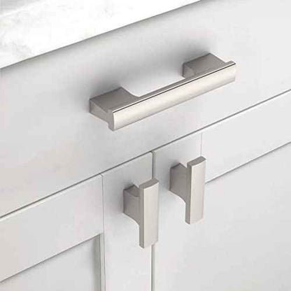 Asidrama 30 Pack Brushed Satin Nickel Kitchen Cabinet Knobs Drawer Cabinet Hardware Zinc Knobs for Dresser Drawers