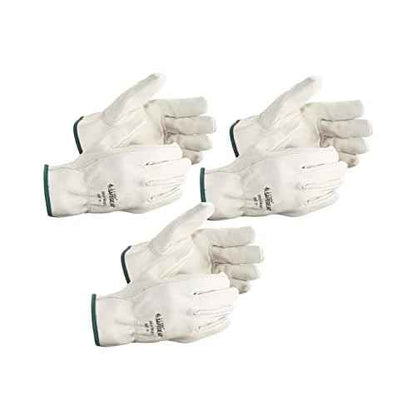 J. J. Keller & Associates, Inc. SAFEGEAR Cowhide Leather Work Gloves with Keystone Thumb