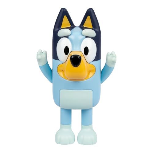 Bluey Hide & Seek Game, Hide The Figure and Press her Nose to Start The Built-in Timer, Talks and Giggles to Help Kids find her, When Found, Kids can Dance to Theme Song