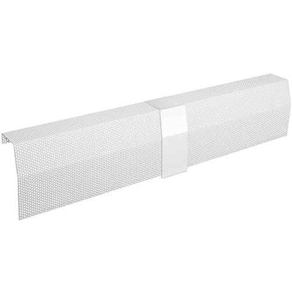 4ft Steel Easy Slip-On Baseboard Heater Cover, No End Caps, for Bathroom & Hydronic System for Extending Cover, White