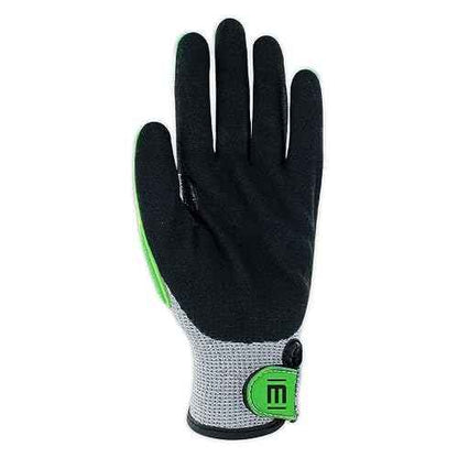 MAGID T-REX ANSI A5 Lightweight Sandy Nitrile Palm Coated Impact Gloves, 1 Pair, Size 8/Medium, TRX441