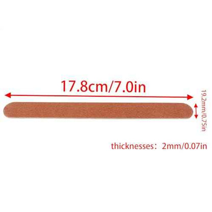 Brown Double Side Sanding bar 17.8x1.9cm polishing bar Sanding bar for Plastic Model Wood Sanding Tools 30PCS