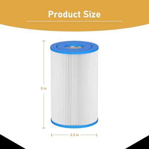 Cold Plunge Filter 20 Micron 5" x 2.5" Water Filter Replacement Cartridge Compatible with Any Cold Plunge System Ice Pod Ice Bath Filter (12-Pack)