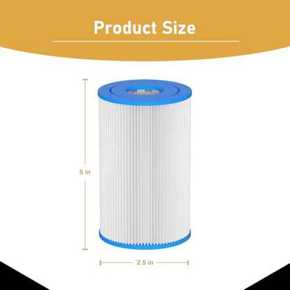 Cold Plunge Filter 20 Micron 5" x 2.5" Water Filter Replacement Cartridge Compatible with Any Cold Plunge System Ice Pod Ice Bath Filter (12-Pack)