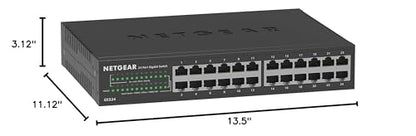 NETGEAR 5-Port Gigabit Ethernet Easy Smart Managed Essentials Switch - Desktop or Wall Mount, Home Network Hub, Office Ethernet Splitter