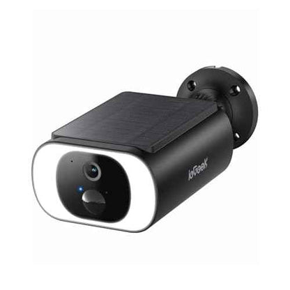 ieGeek S1 Solar Security Cameras Wireless Outdoor, 2K WiFi Battery Powered Home Surveillance Camera with Embedded Solar Panel, AI Motion Sensor, Smart Alarm, Color Night Vision, Cloud/SD,Works w/Alexa