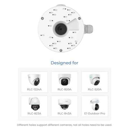 Reolink Junction Box D20 for Reolink Dome Cameras - RLC-520A, RLC-820A, RLC-1224A, E1 Outdoor Series, RLC-823A 16X, RLC-843A, Duo 2V PoE, Duo 3V PoE
