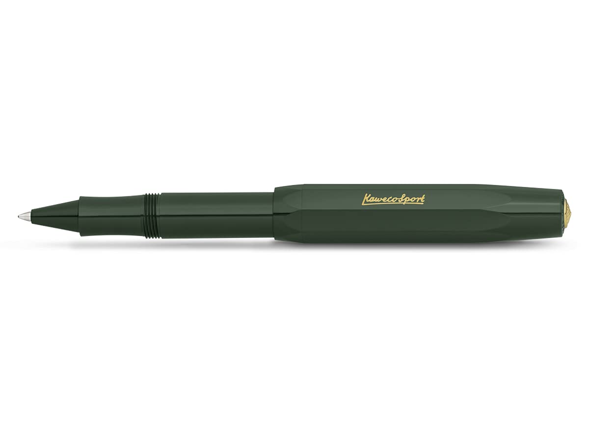 Kaweco CLASSIC SPORT Rollerball Green I Gel/Ballpoint Pen Including 0.7 mm Refill I in Classic Design with Ceramic Ball 13.5 cm