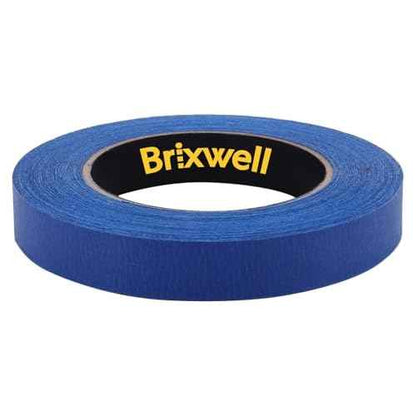 Brixwell 3 Rolls - Pro Blue Painters Masking Tape 3/4 Inch x 60 Yard Made in the USA