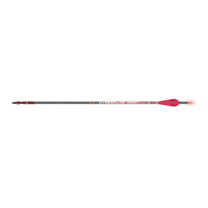 Barnett Hyperflite Illuminated Crossbow Arrows, 3-Pack of Polycarbonate Half-Moon Nocks with Multi-Colored Strobe Lights, 20"