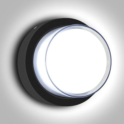 LED Porch Lights Outdoor 12W 6500K LED Wall Lighting Double-Layer Cover Aluminum Exterior Light Fixture Wall Mount IP65 Waterproof for Stairway Garage Patio Bedroom