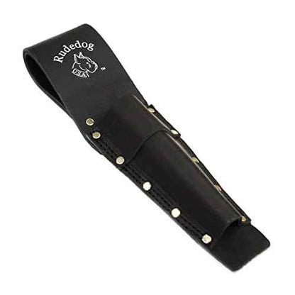 Single Bull Pin Holder - Premium Black Leather - Rudedog USA #3002