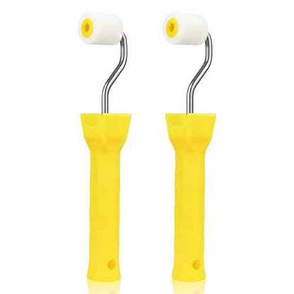 2 Pcs Foam Paint Roller Mini Paint Rollers for Touch up Trim Edge or Corner Extra Small Paint Wool Brushes Tiny Painting Tool for Professional Painting Results 1 Inch Roller