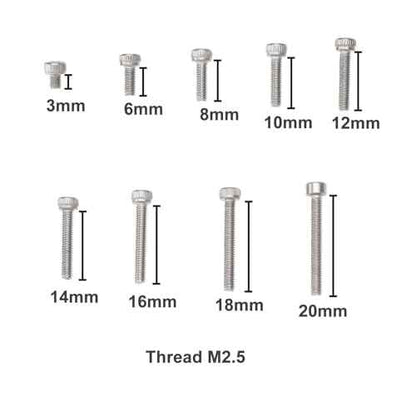 eMagTech 1 Set Turntable Headshell Cartridge Mounting Kit Phono Headshell Cartridge Screws M2.5 Bolts Nuts Washers Compatible with Linn Compatible with Thorens