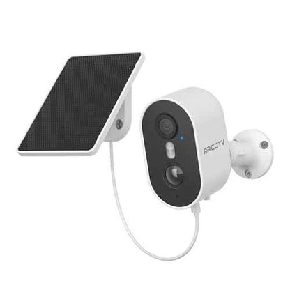 Security Camera Wireless Outdoor, 4MP Recharge Battery Powered WiFi Camera with Solar Panel, Motion Detection, Color Night Vision, 2-Way-Audio, 2.4G/5G Dual Band WiFi