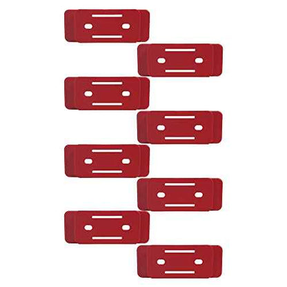 StealthMounts Mounting Feet for Milwaukee Packout (8 Pack) - Red | Adapter for Packout System | Mounting Feet for Packout | Made in UK
