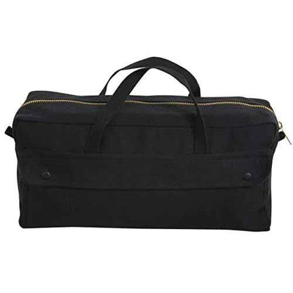 Rothco Canvas Jumbo Tool Bag With Brass Zipper, Black