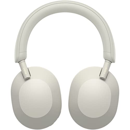 Sony WH-1000XM5 Noise Canceling Wireless Headphones - 30hr Battery Life - Over-Ear Style - Optimized for Alexa and Google Assistant - Built-in mic for Calls - Silver International Version