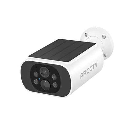 Solar Security Camera Outdoor Wireless, 4MP Battery Powered Home Surveillance Camera with Embedded Solar Panel, PIR Motion Sensor, 2.4G/5G Dual Band WiFi