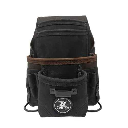 10 Pockets Premium Nubuck Top-Grain Leather Tool Pouch