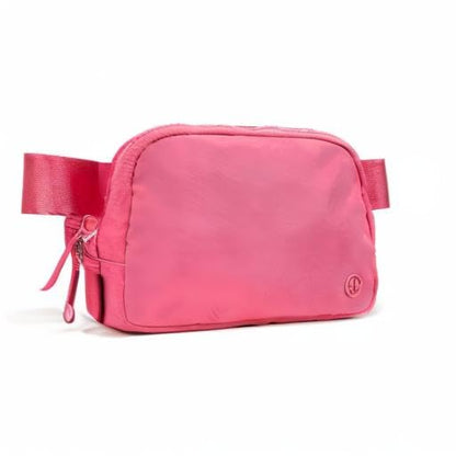 Pander Two Way Zipper Fanny Pack Nylon Everywhere Belt Bag for Women, Water Repellent Waist Packs, Crossbody Bags with Adjustable Strap (Black).