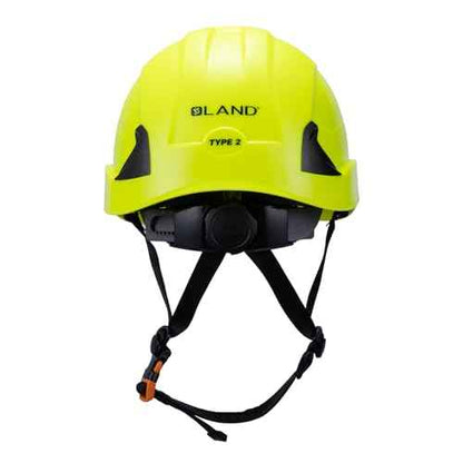 Land Helmets Frontier Type 2 Class C Vented Safety Helmet - ANSI/ISEA Z89.1 Type II OSHA Compliant Hard Hat. Used in Construction, Arbor, and Industrial Work.