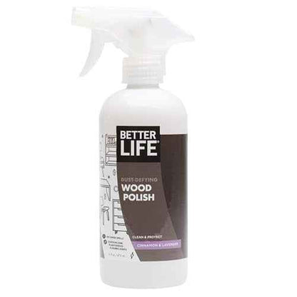 Better Life Natural Wood Polish, Cinnamon and Lavender, 16 Ounce, 24195