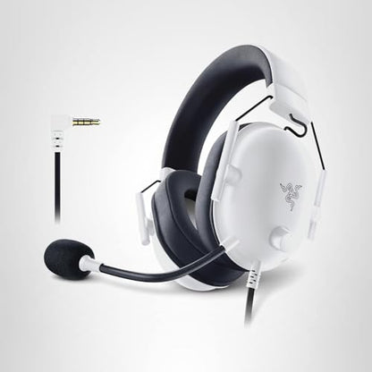 Razer BlackShark V2 X Gaming Headset: 7.1 Surround Sound - 50mm Drivers - Memory Foam Cushion - for PC, Mac, PS4, PS5, Switch - 3.5mm Audio Jack - White