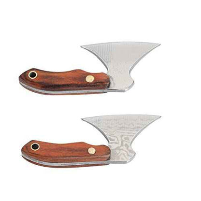 2pcs Axe Shape Mini Pocket Knife Small Keychain Hatchet Tiny Thumb Multitool Box Cutter Tools