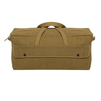 Rothco Canvas Jumbo Tool Bag With Brass Zipper, Coyote Brown