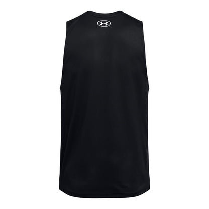 Under Armour Men's Tech Tank Top, (001) Black / / White, XX-Large Tall