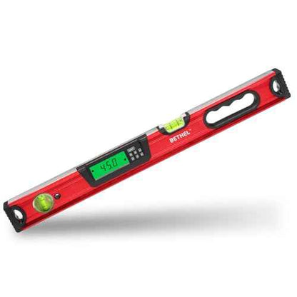 BETHEL Digital Level with LCD Display,24Inch Magnetic Digital Torpedo Level, Vertical & Horizontal Spirit Bubble Measuring Tools for Woodworking Construction Craftsman