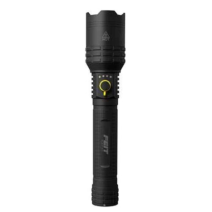 Feit Electric Flex Power Flashlight, 7000 Lumens Ultra-Bright LED, Rechargeable & AA Battery Compatible, Aircraft-Grade Aluminum, USB-C Charging, 3 Light Modes, Wet Rated Emergency Light, FLR7000/FLEX