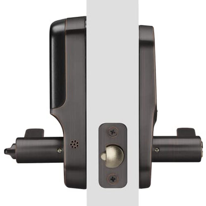 Yale Assure Lever - Keypad Lever Lock (for Doors with no deadbolt) - Keyless Entry with pin Code Unlocking and one-Touch or Auto-Locking - Black Suede