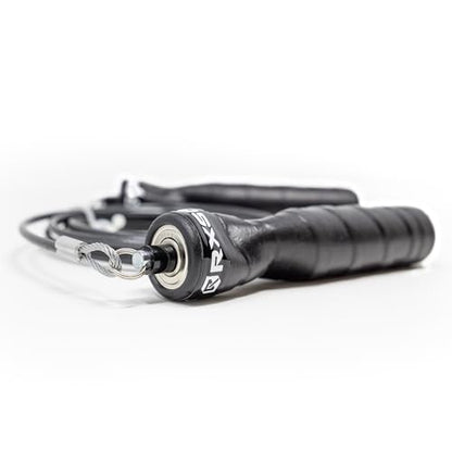 Rx Smart Gear Jump Rope - Black Ops Ergonomic Handles with Trans Black Cable Buff 3.4 8'0" | Jump Smart Weighted Speed Rope for Sports & Fitness, MMA, HIIT, Cardio & Functional Workout