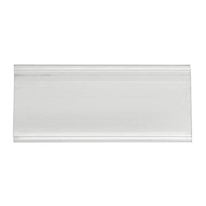 Akro-Mils 29308 Clear Protective Plastic Flat Label Holders for Wire Shelving Retail Display and Warehouses, (25-Pack)