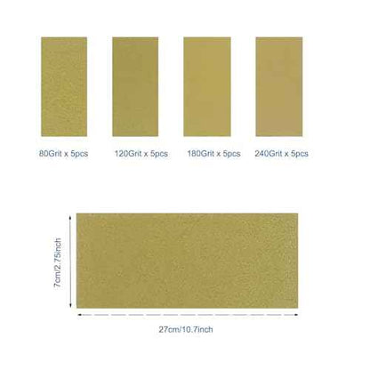 Hand Sanding Block Set of 7, Rectangle Sanding Blocks Auto Body with 20Pcs Hook and Loop Sandpaper,Flexible for Automotive Paint and Woodworking Sand Furniture Home Arts and DIY Crafts