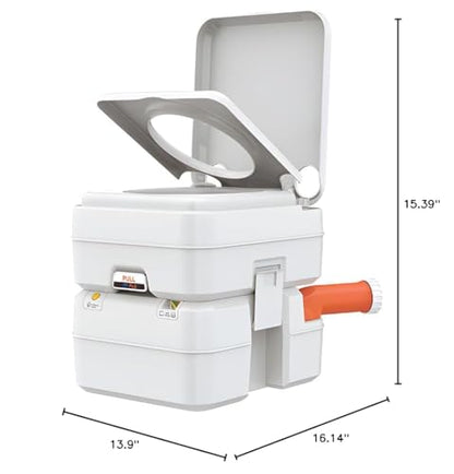 SEAFLO 5.3 Gal Multifunctional Portable Toilet | Large Capacity for Camping, RV, Boats, and More