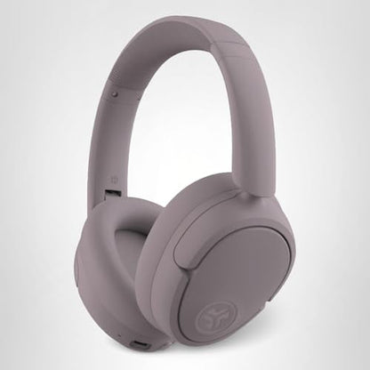 JLab JBuds Lux ANC Wireless Headphones, Mauve, Hybrid Active Noise Cancelling, Customizable Sound, Spatial Audio Compatible, Premium Over-Ear Bluetooth Headset