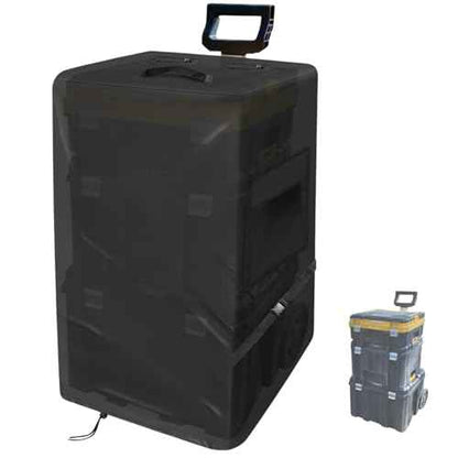 Tool Box Cover for DEWALT tool box with wheels, 600D Rolling Tool Box Organizer Cover Waterproof Tool Chest Cover, 21.6 x 17.7 x 39 In, Cover Only
