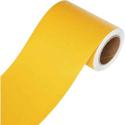 YENHOME Yellow Wallpaper Border Peel and Stick Mirror Frame Border Removable Waterproof Wallpaper Trim for Bathroom Kids Bedroom Bulletin Board Yellow Sticker for Bulletin Board Decoration 3"X236"