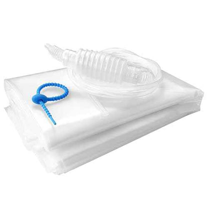Water Storage Bladder Bathtub Drinking Water Bag Food-Grade Storage Emergency Drinking Water Container, Comes with Hand Pump,Disaster and Hurricane Survival (100 Gallon) (2pcs)
