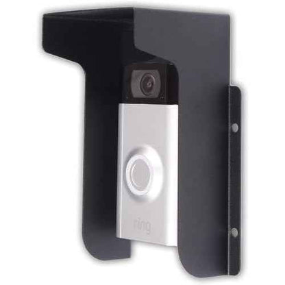 Doorbell Rain Cover Ring Doorbell Anti-Glare, Steel Weather-Blocking Cover Glare Sun Shade Protection for Most Video Doorbells