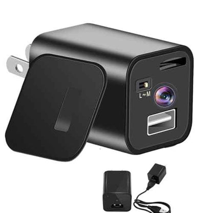 2025 New Hidden Camera Detector with Charger, 1080P Security Portable Camera, Mini Nanny Cam with Loop Working for Indoor/Ourdoor Surveillance, No Audio, No WiFi, up to 64GB SD Card (Not Included)