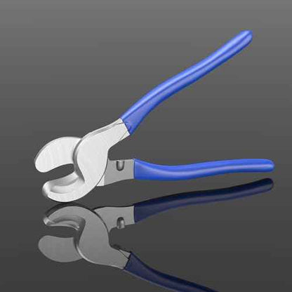10 Inches Cable Cutter, High Leverage Heavy Duty Wire Cutters Cable Cutters Heavy Duty for Cutting Aluminum, Soft Copper, and Communication Cables(Avoid Pinching Fingers Design Included)-Blue