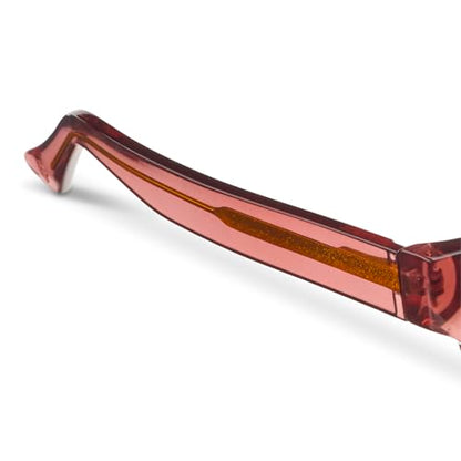 Peepers by PeeperSpecs Women's Spotlight Blue Light Blocking Reading Glasses and No Correction Eyewear Square, Rose, 1.25