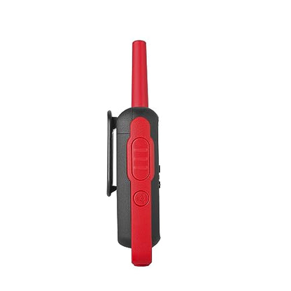 Motorola Solutions, Portable FRS, T210, Talkabout, Two-Way Radios, Rechargeable, 22 Channel, 20 Mile, Black W/Red, 2 Pack